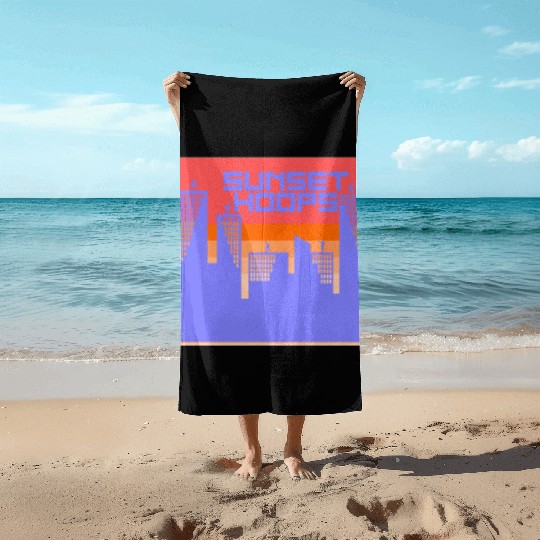 Basketball Gift: Sunset Hoops Beach Towels