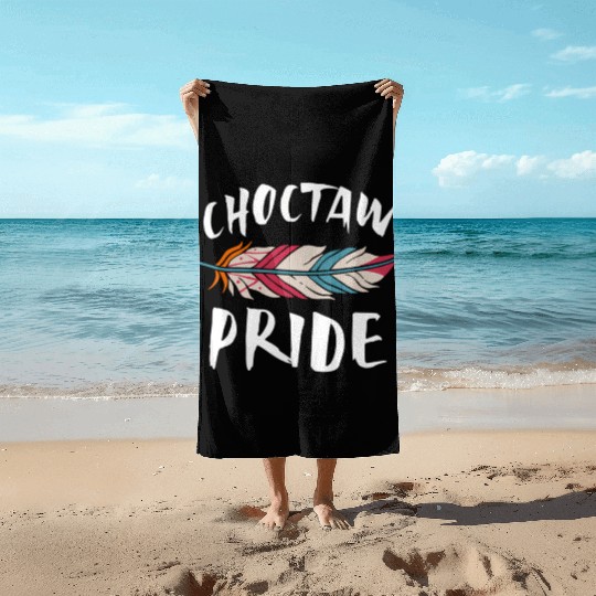 Choctaw Pride Native American Beach Towels
