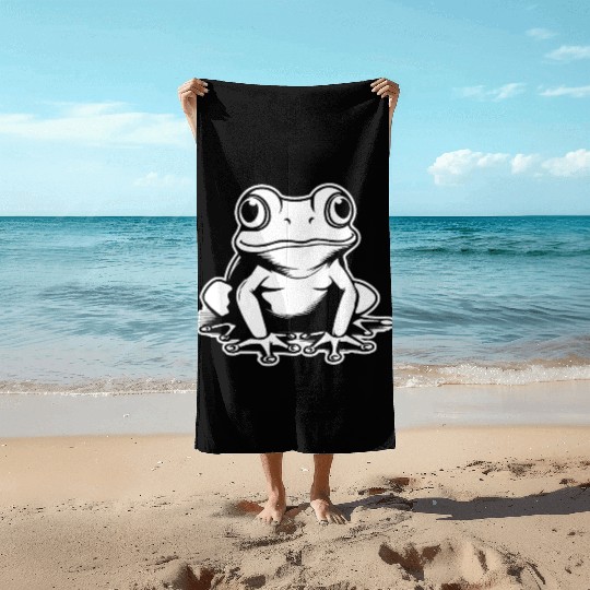 Frog Amphibian Toad Beach Towels