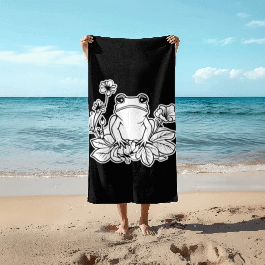 Frog Amphibian Toad Beach Towels