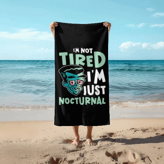 Night Shift Worker Graveyard Duty Beach Towels