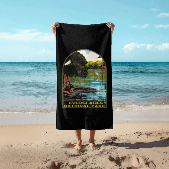 everglades national park Beach Towels