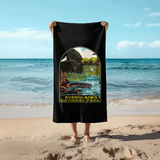 everglades national park Beach Towels