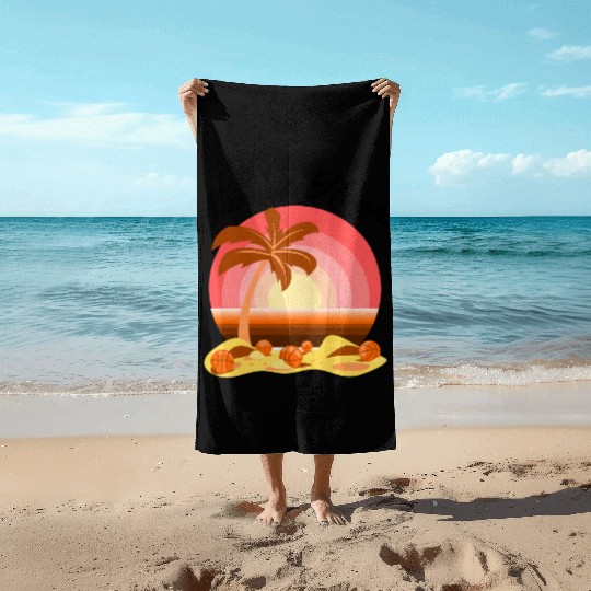 Basketball Gift: Sunset Hoops Beach Towels
