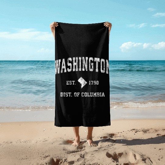 Washington Dc Athletic Sports Beach Towels