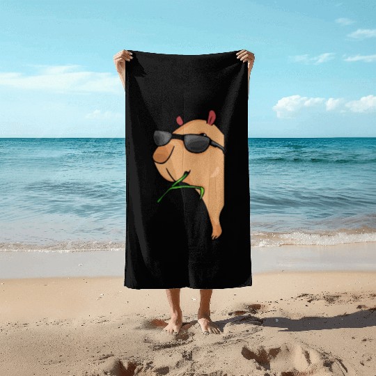Capybara Lover Women Capybara Gift Men Capybara Beach Towels