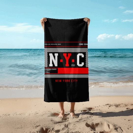 Nyc New York City Beach Towels