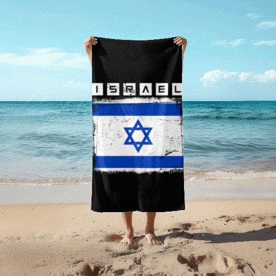 Israel Flag Star Of David Israel Beach Towels