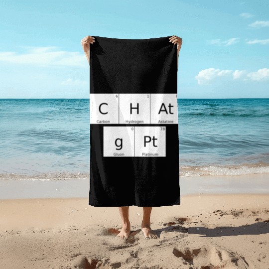 C Gpt Computer Aiificial Intelligence Data Beach Towels