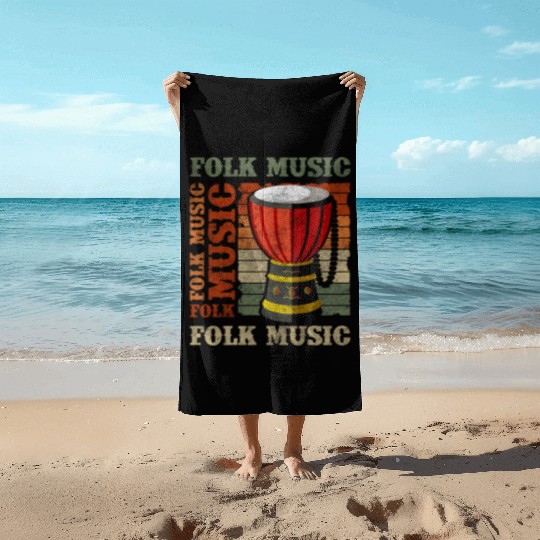 Music Brass Band Orchestra Folk Musicians Beach Towels