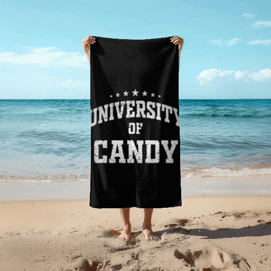 University Of Candy Beach Towels