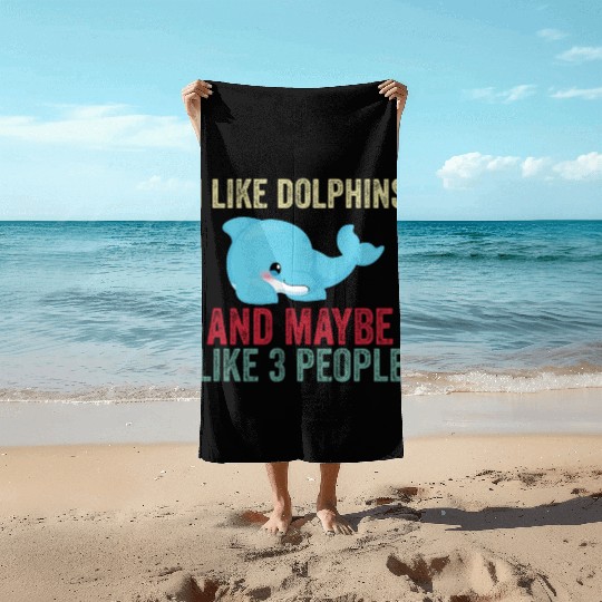 Dolphin Lover Beach Towels