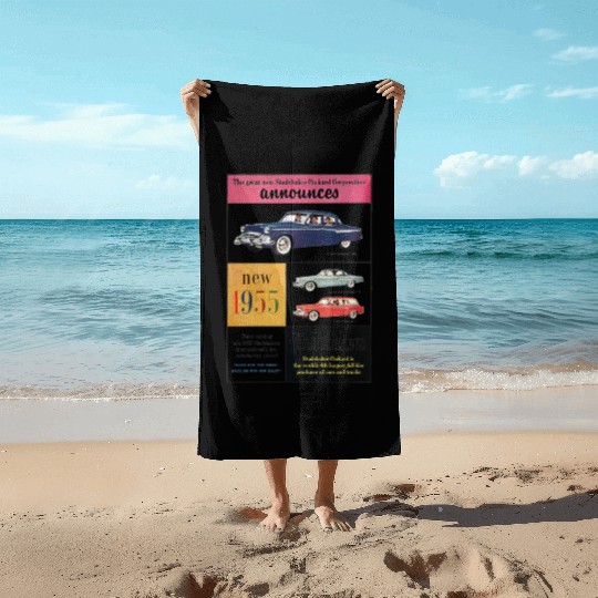 STUDEBAKER PACKARD 1950s AD PRESIDENT COMMANDER Beach Towels