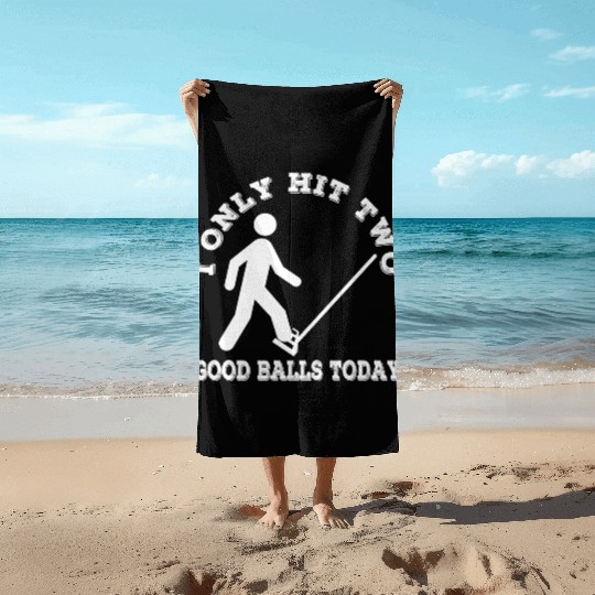Funny Dad Joke Golf Golfing Pun Beach Towels