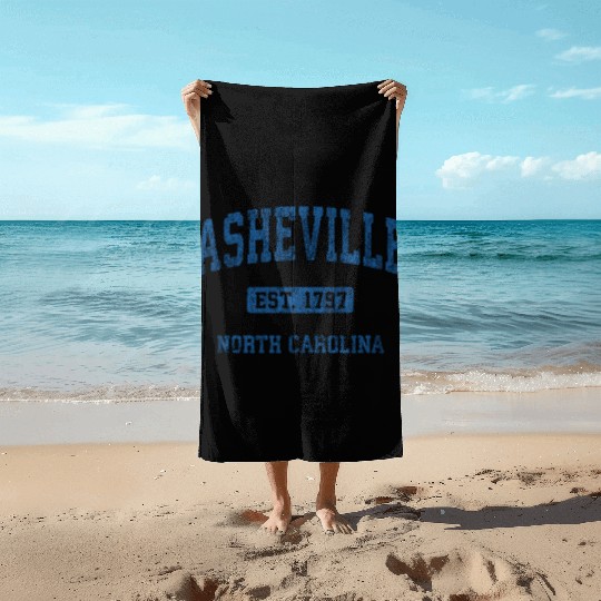 Asheville North Carolina Athletic Sports Beach Towels