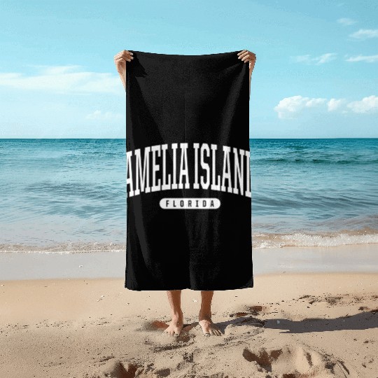College Style Amelia Island Florida Beach Towels