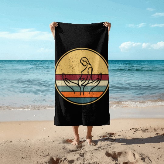 Midwife Thank You - Doula Midwifery Midwife Beach Towels