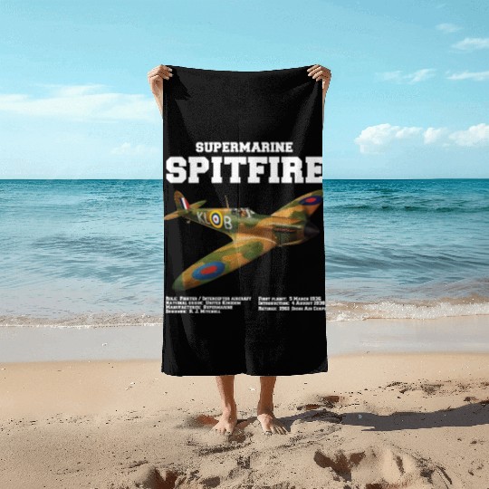 Supermarine Spitfire | WW2 Plane Beach Towels