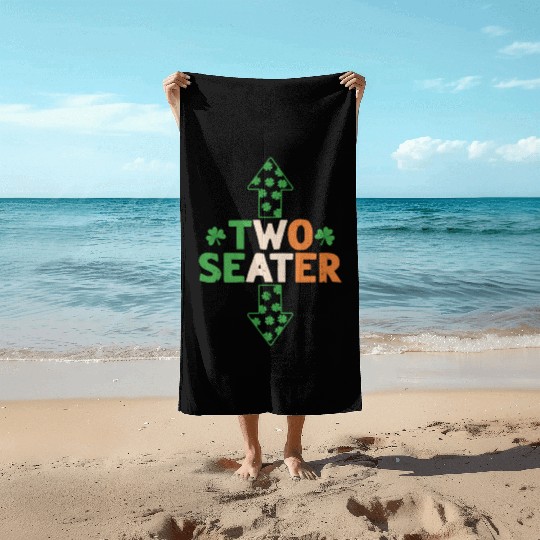 St Patric Day Two Seater St Patric Day Beach Towels