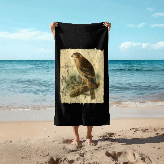 Bird Facon Hawk Beach Towels