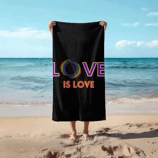 love is love Beach Towels