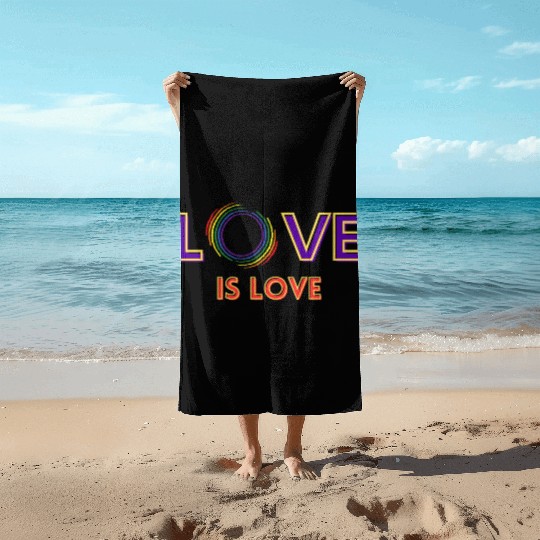 love is love Beach Towels