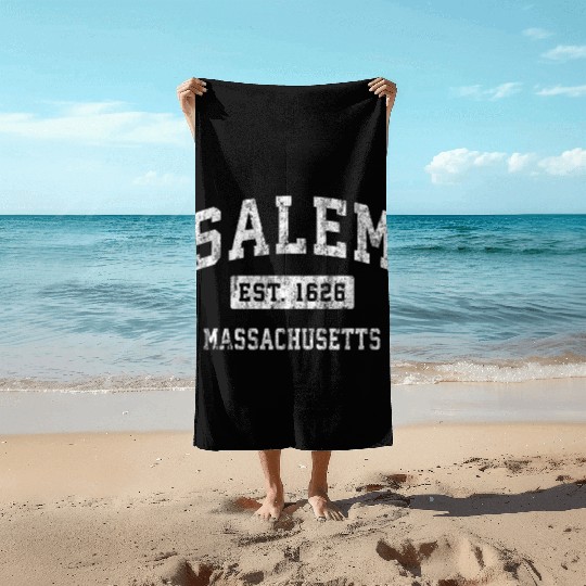 Salem Massachusetts Ma Established Sports Beach Towels