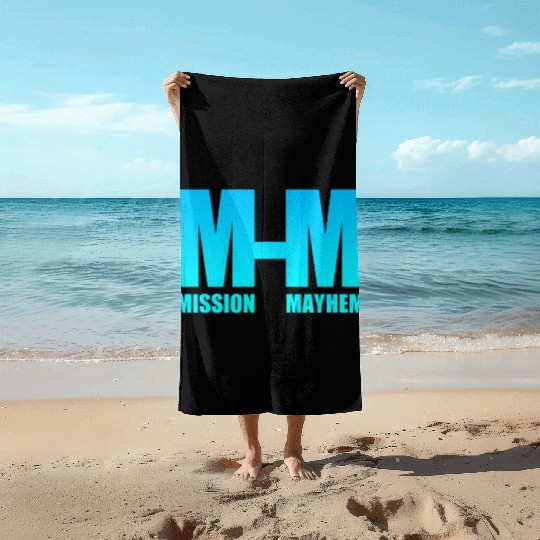Mission Mayhem Beach Towels