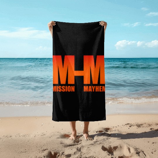 Mission Mayhem Beach Towels