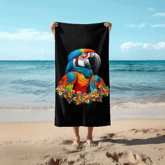 Beautiful Nature - Macaw 01 Beach Towels