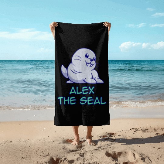 Alex The Seal Beach Towels