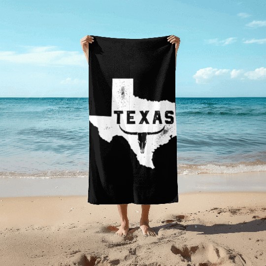 Texas maps Beach Towels