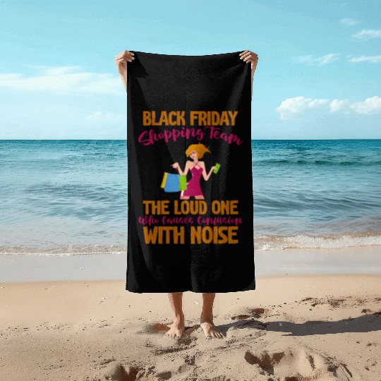 Black Friday Shopping Team 4 Beach Towels
