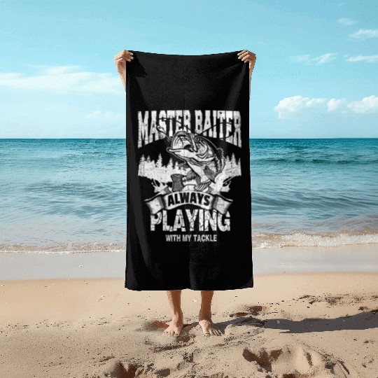 Master Baiter Beach Towels - Ultimate Fishing Enthusiast