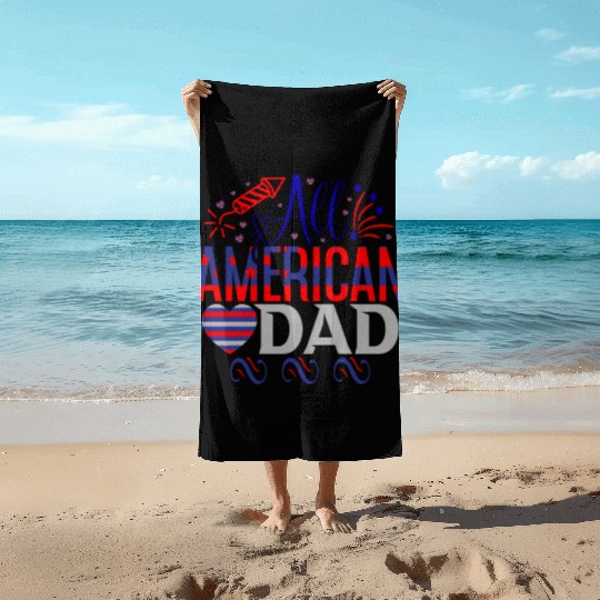 American dad Beach Towels