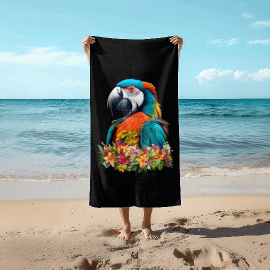 Beautiful Nature - Macaw 03 Beach Towels