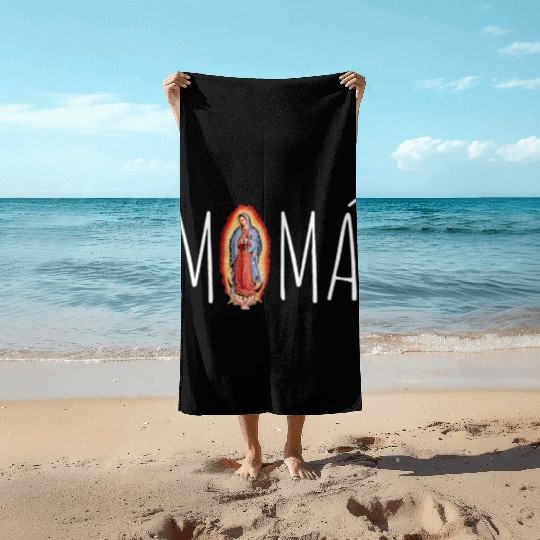 Our Lady Of Guadalupe Virgin Mary Beach Towels