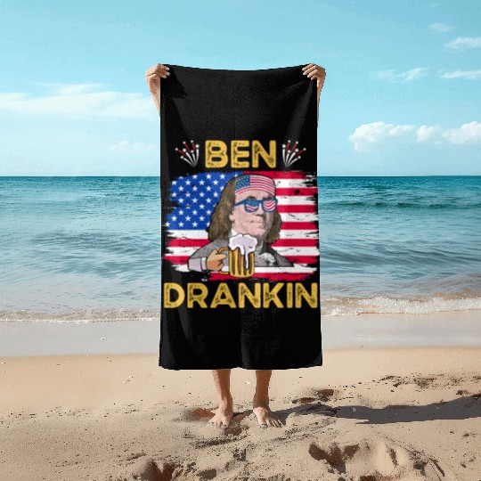 Ben Drankin US President Independence Day Beach Towels