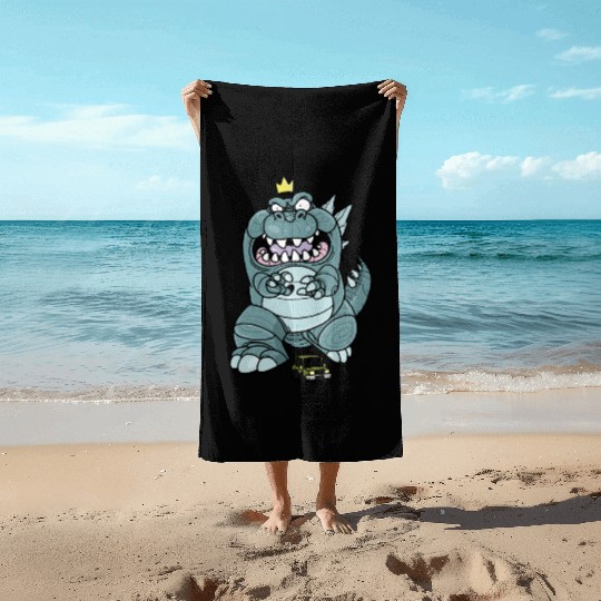 Funny Animal Face Beach Towels