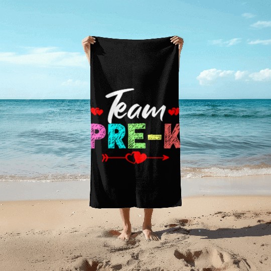 Team Pre K Teacher Beach Towels