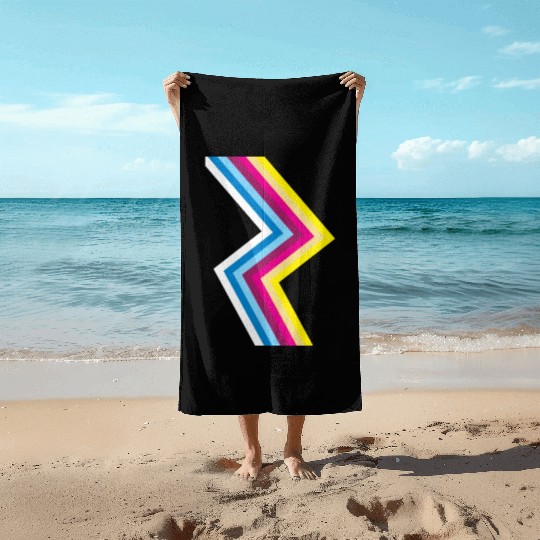 80s Neon Flash Beach Towels