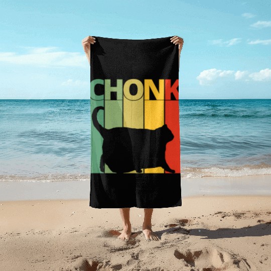 Cat Meme Chonk Dank Meme Chonk Beach Towels