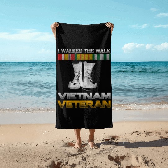 Vietnam Veteran Us Veterans Day For Beach Towels