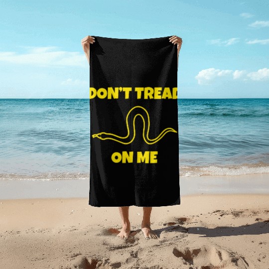 Dont Tread On Me Line Snake Beach Towels