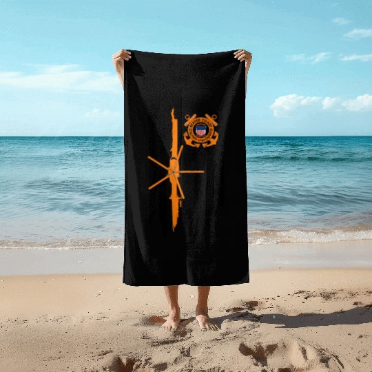 Us Coast Guard Uscg U S Armed Forces Patriot Beach Towels