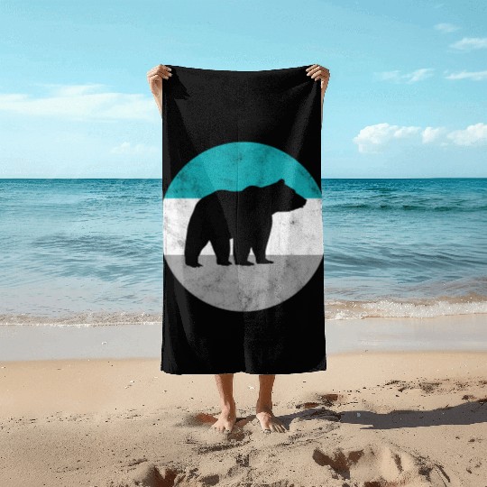 Grizzly Bear For Ns Beach Towels