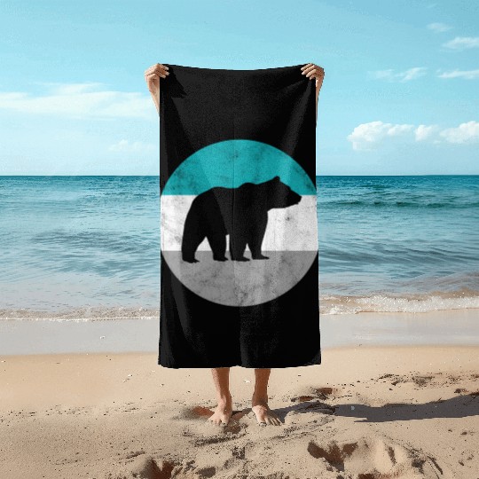 Grizzly Bear For Ns Beach Towels