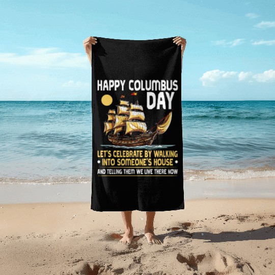 Aboriginal Indians Indigenous Native American Day Beach Towels