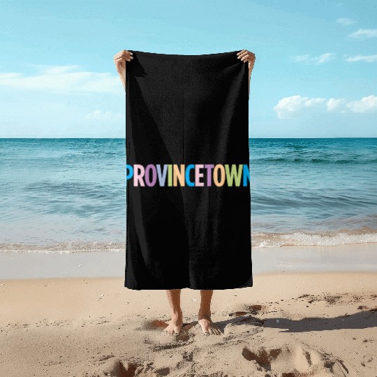 Provincetown Massachusetts Colorful Vacation Beach Towels