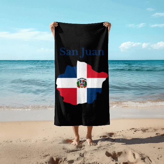 San Juan Province Dominican Republic Beach Towels